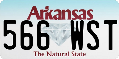 AR license plate 566WST
