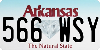 AR license plate 566WSY