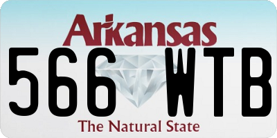 AR license plate 566WTB