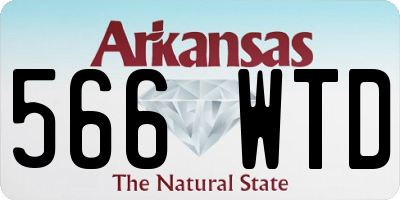AR license plate 566WTD