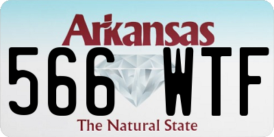 AR license plate 566WTF