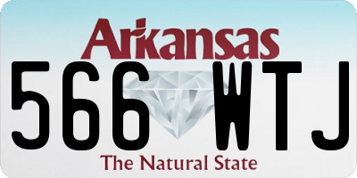 AR license plate 566WTJ
