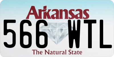 AR license plate 566WTL
