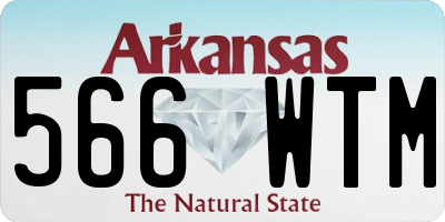 AR license plate 566WTM