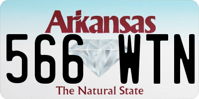 AR license plate 566WTN