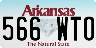 AR license plate 566WTO