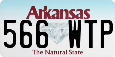 AR license plate 566WTP