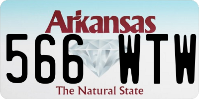 AR license plate 566WTW
