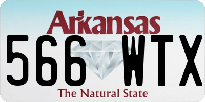 AR license plate 566WTX