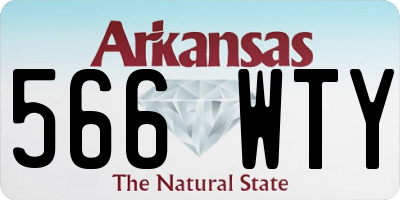 AR license plate 566WTY