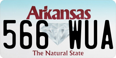 AR license plate 566WUA