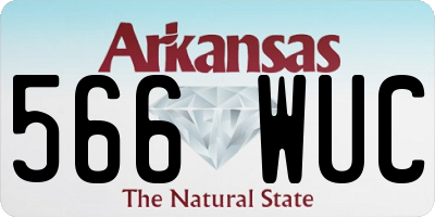 AR license plate 566WUC