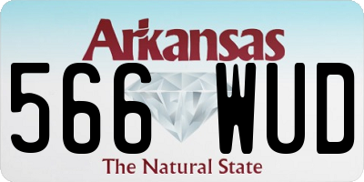 AR license plate 566WUD