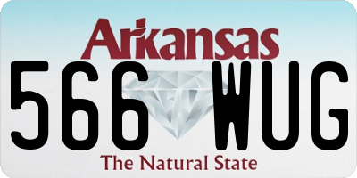 AR license plate 566WUG