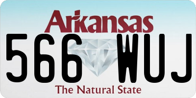 AR license plate 566WUJ