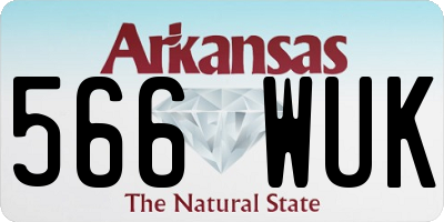 AR license plate 566WUK