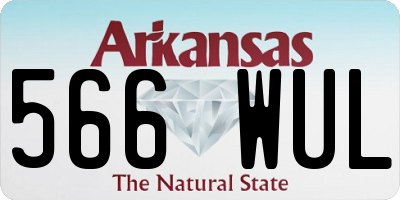 AR license plate 566WUL