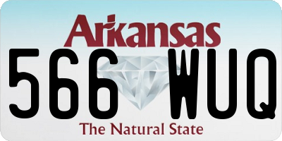 AR license plate 566WUQ