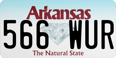 AR license plate 566WUR