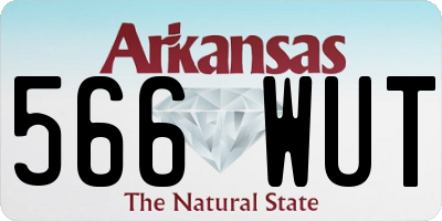 AR license plate 566WUT