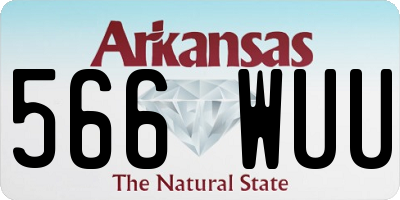 AR license plate 566WUU