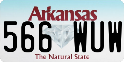 AR license plate 566WUW