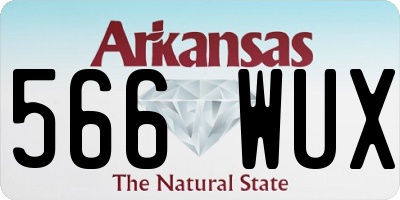 AR license plate 566WUX