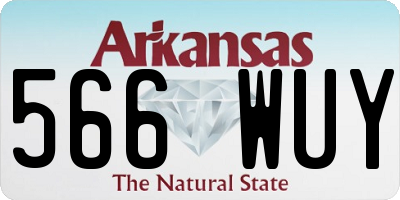 AR license plate 566WUY