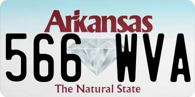 AR license plate 566WVA