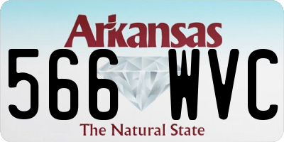 AR license plate 566WVC