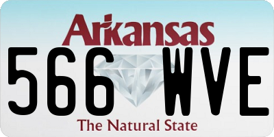 AR license plate 566WVE