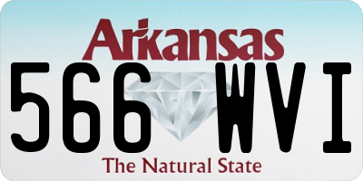 AR license plate 566WVI