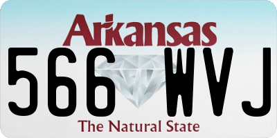 AR license plate 566WVJ