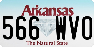 AR license plate 566WVO