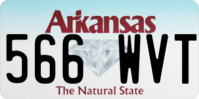 AR license plate 566WVT