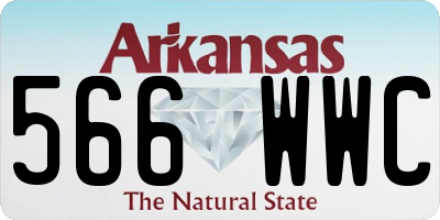 AR license plate 566WWC