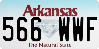 AR license plate 566WWF