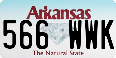 AR license plate 566WWK