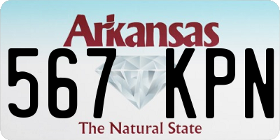 AR license plate 567KPN