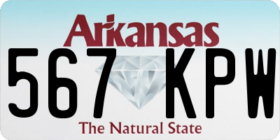 AR license plate 567KPW
