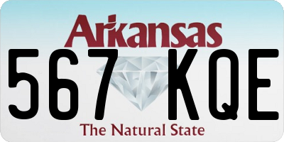 AR license plate 567KQE