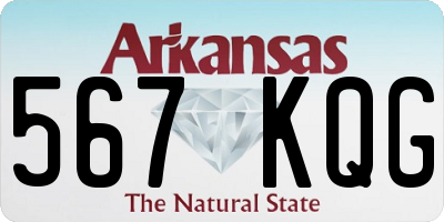 AR license plate 567KQG