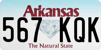 AR license plate 567KQK