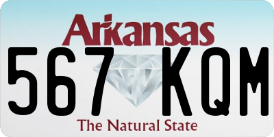 AR license plate 567KQM