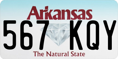 AR license plate 567KQY