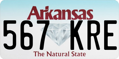 AR license plate 567KRE