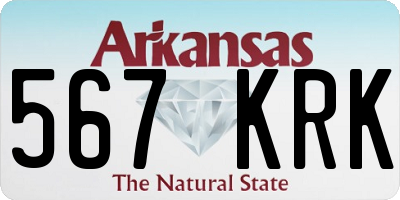 AR license plate 567KRK