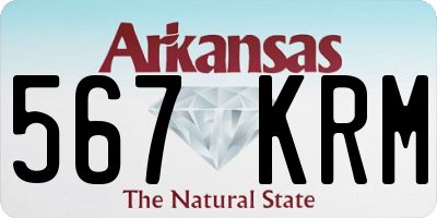 AR license plate 567KRM