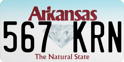 AR license plate 567KRN