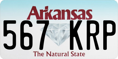 AR license plate 567KRP